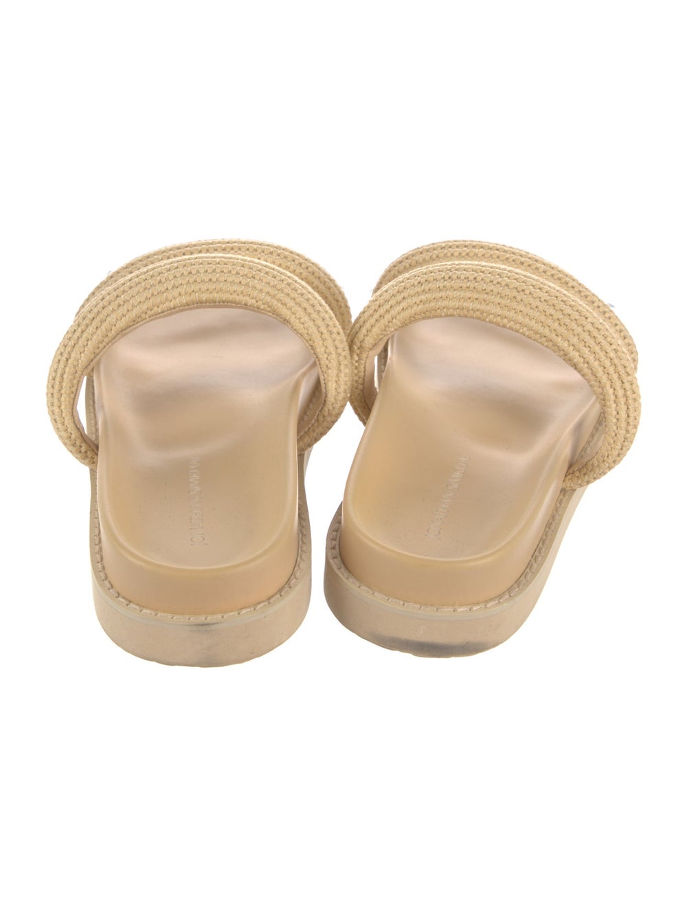 Jonathan Simkhai Straw Slides Neutrals - image 4