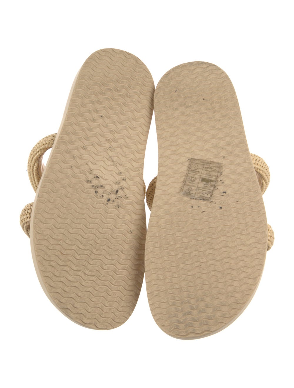 Jonathan Simkhai Straw Slides Neutrals - image 5