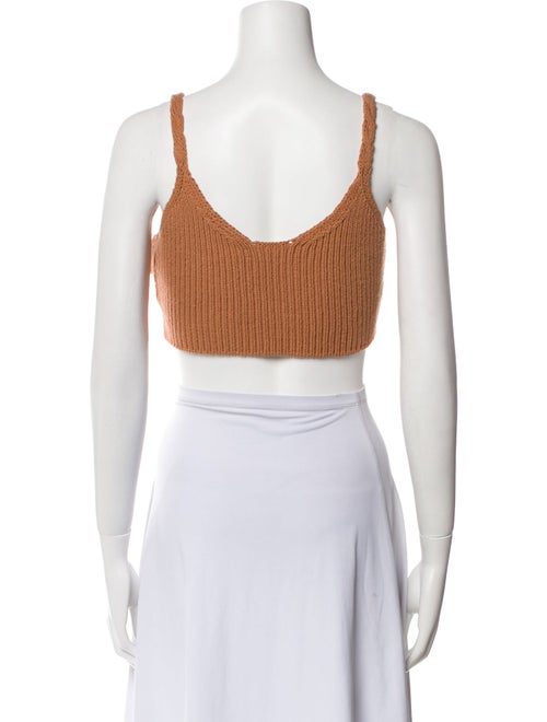 Jonathan Simkhai V-Neck Sleeveless Crop Top