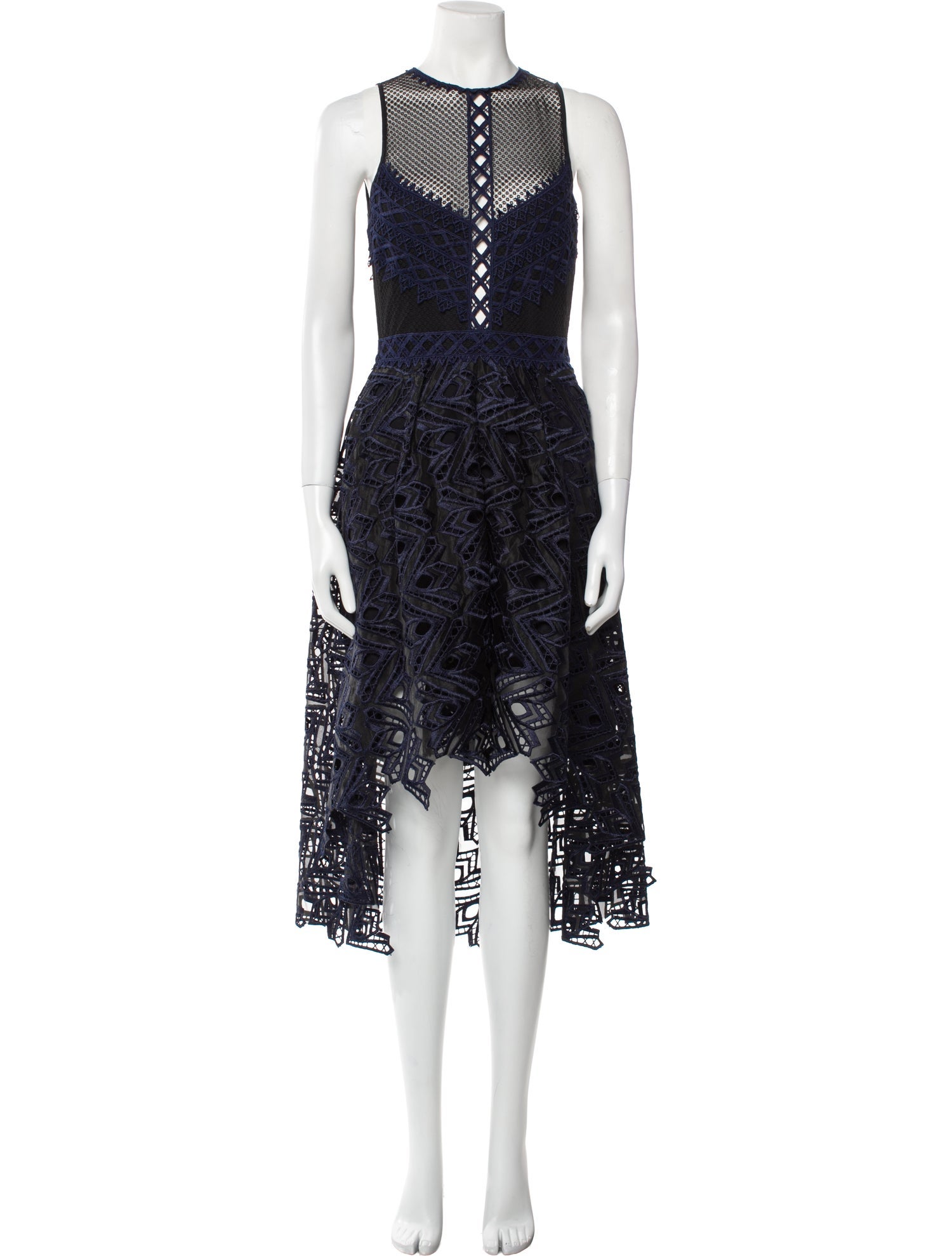 Jonathan Simkhai Lace Pattern Mini Dress