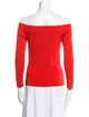 Jonathan Simkhai Off-The-Shoulder Three-Quarter Sleeve Top