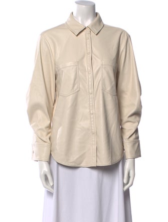 Jonathan Simkhai Long Sleeve Button-Up Top