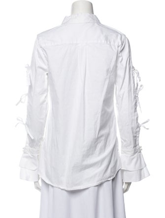 Jonathan Simkhai Long Sleeve Button-Up Top