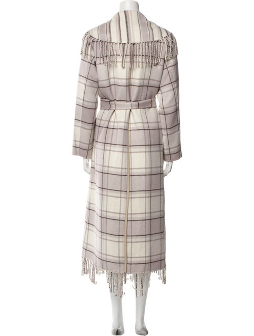 Jonathan Simkhai Plaid Print Trench Coat