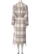 Jonathan Simkhai Plaid Print Trench Coat
