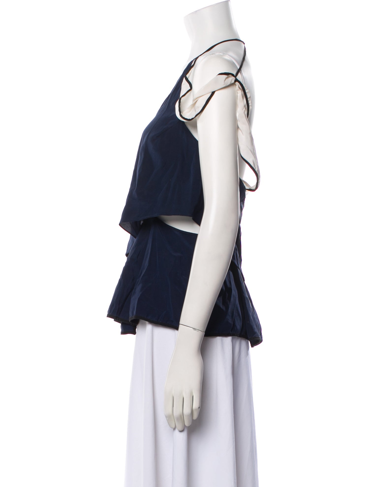 Jonathan Simkhai Silk V-Neck Blouse