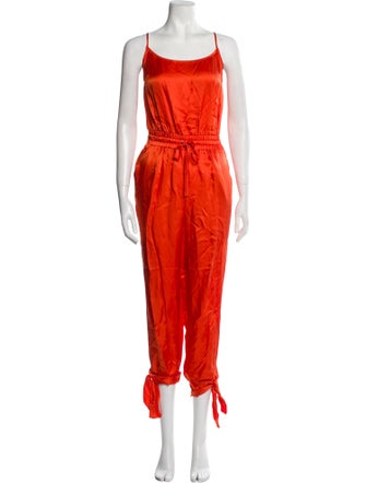 Jonathan Simkhai Silk Scoop Neck Jumpsuit