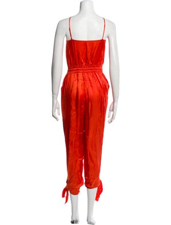 Jonathan Simkhai Silk Scoop Neck Jumpsuit