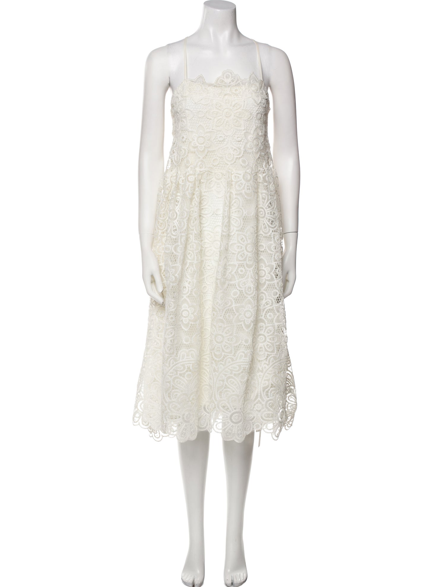 Jonathan Simkhai Square Neckline Knee-Length Dress