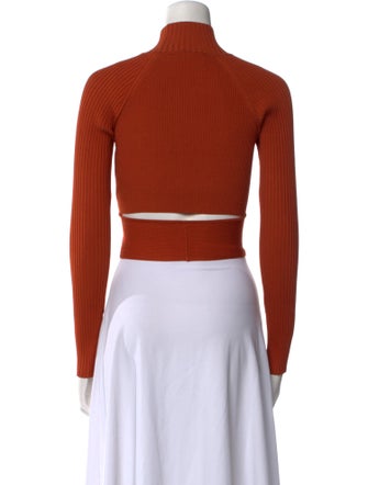 Jonathan Simkhai Turtleneck Long Sleeve Crop Top