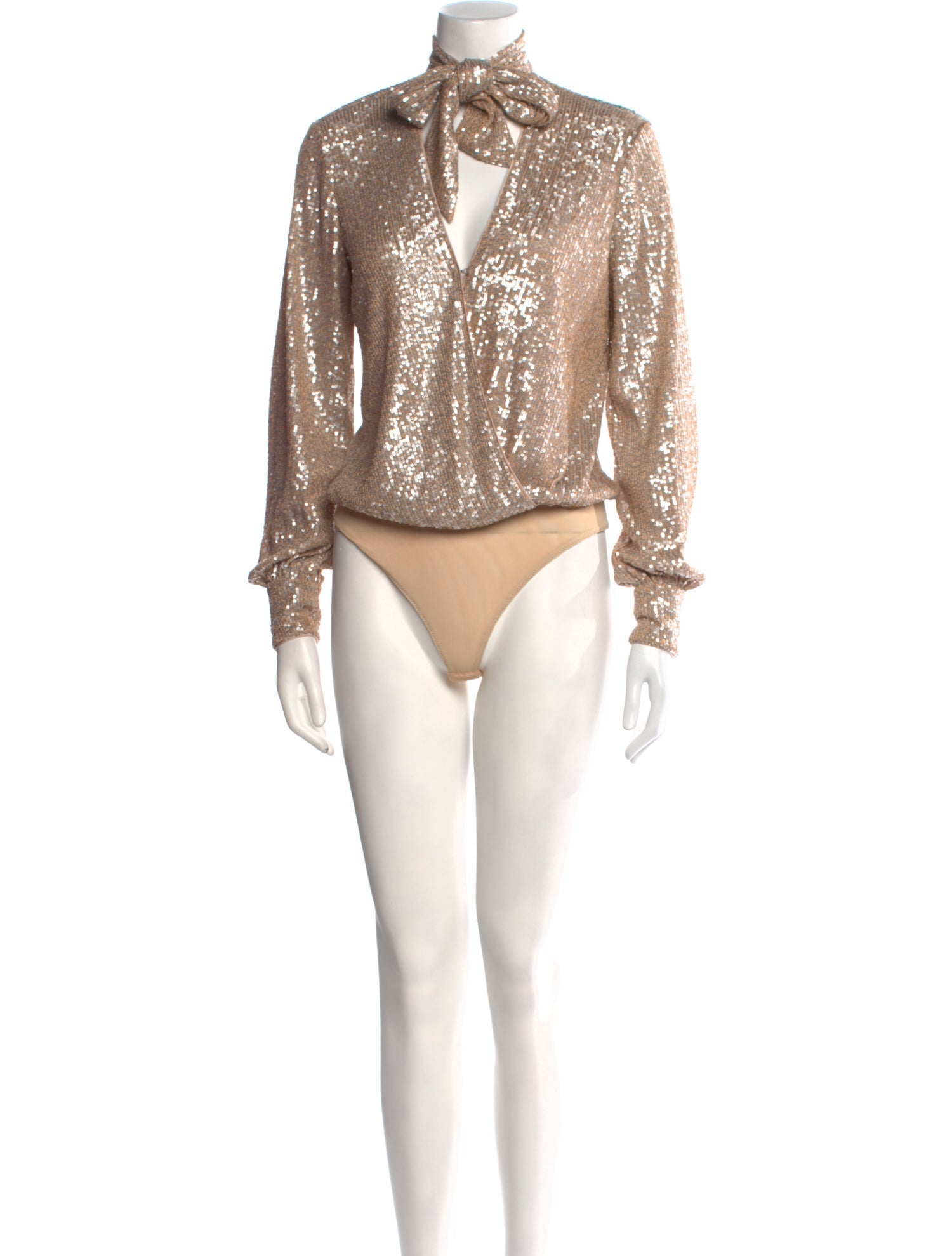 Jonathan Simkhai Mock Neck Long Sleeve Bodysuit