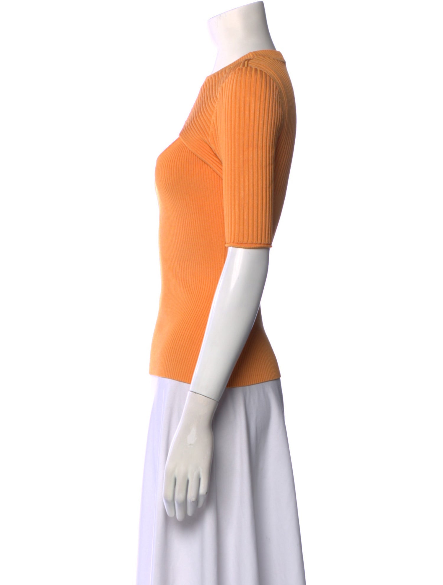 Jonathan Simkhai Crew Neck Short Sleeve Top