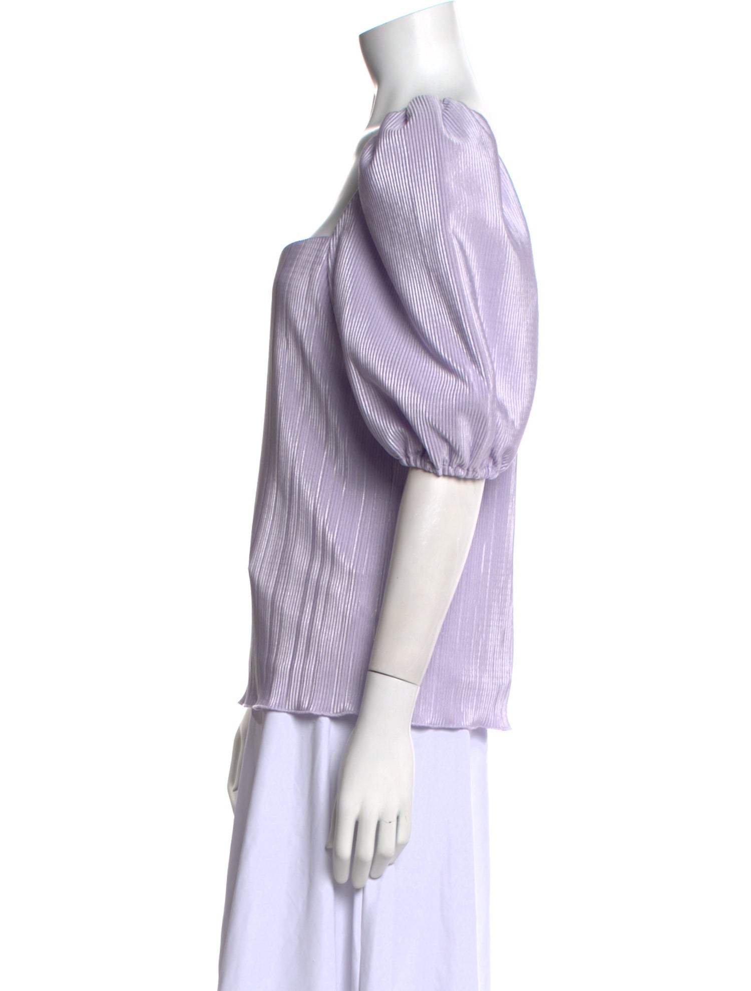 Jonathan Simkhai Striped Square Neckline Blouse