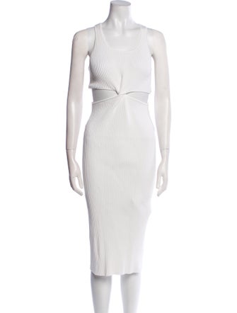 Jonathan Simkhai Scoop Neck Midi Length Dress