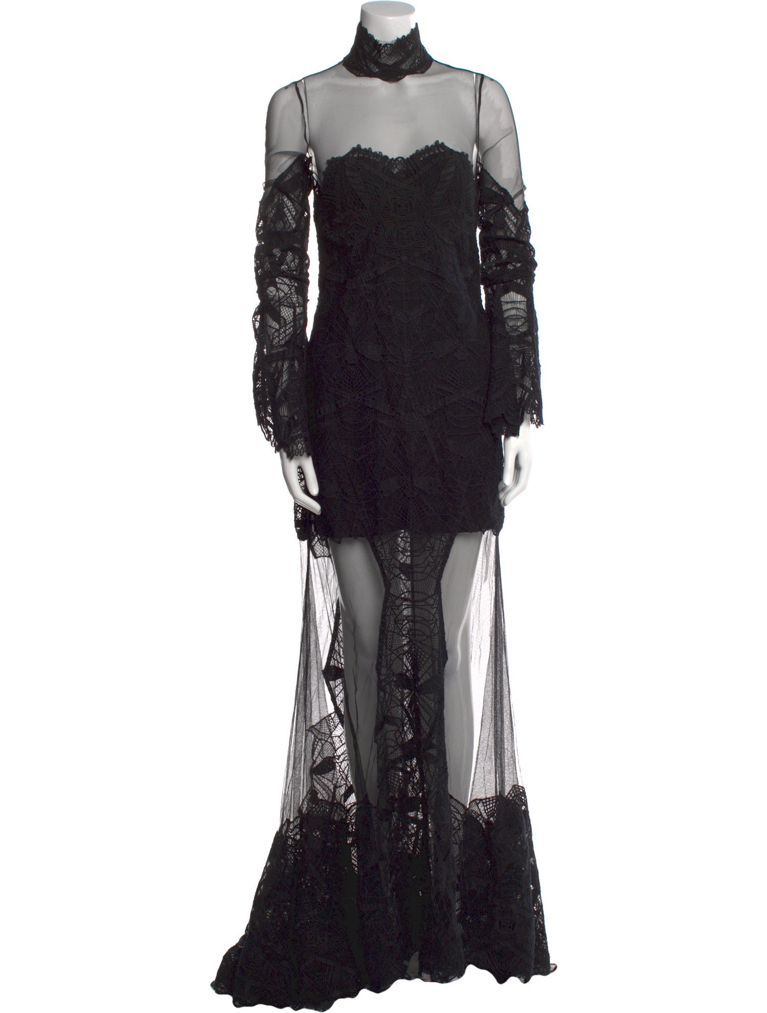 Jonathan Simkhai Lace Pattern Long Dress