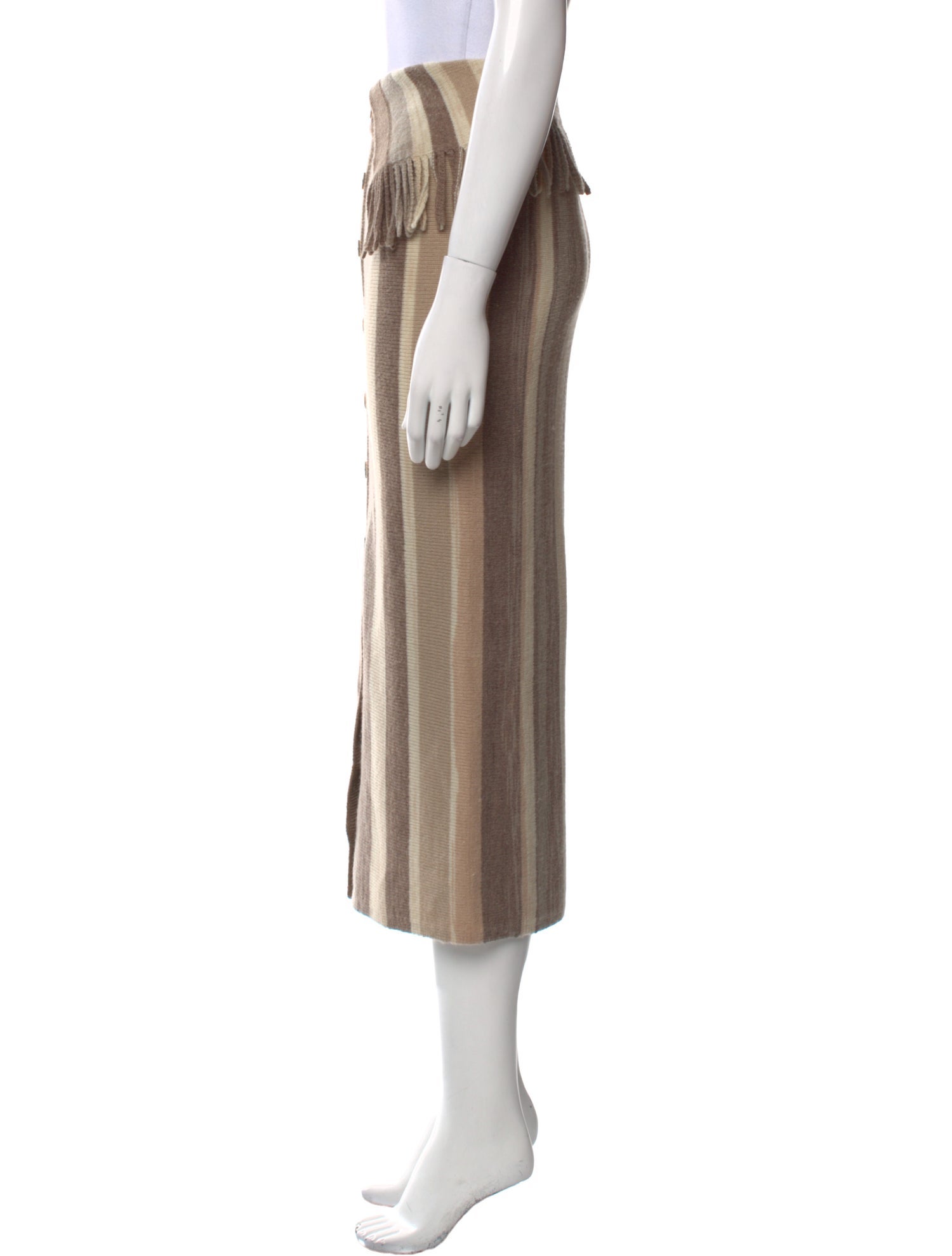 Jonathan Simkhai Wool Midi Length Skirt