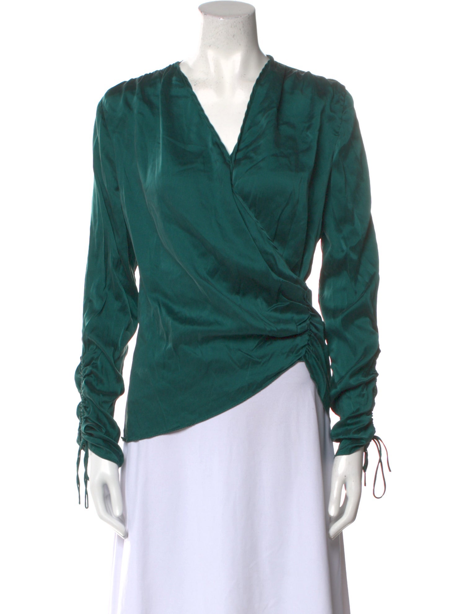Jonathan Simkhai Silk V-Neck Blouse