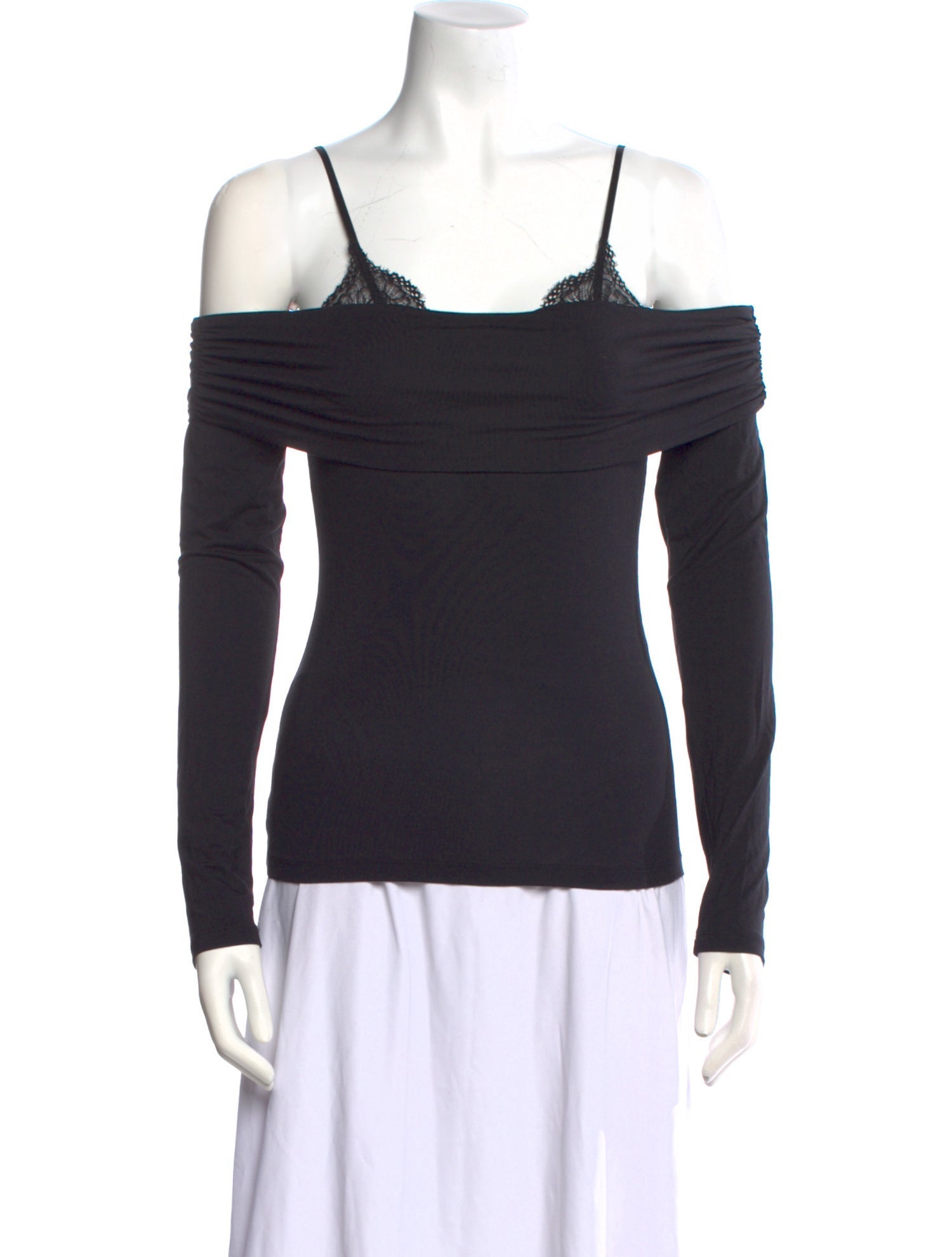 Jonathan Simkhai Off-The-Shoulder Long Sleeve Top w/ Tags