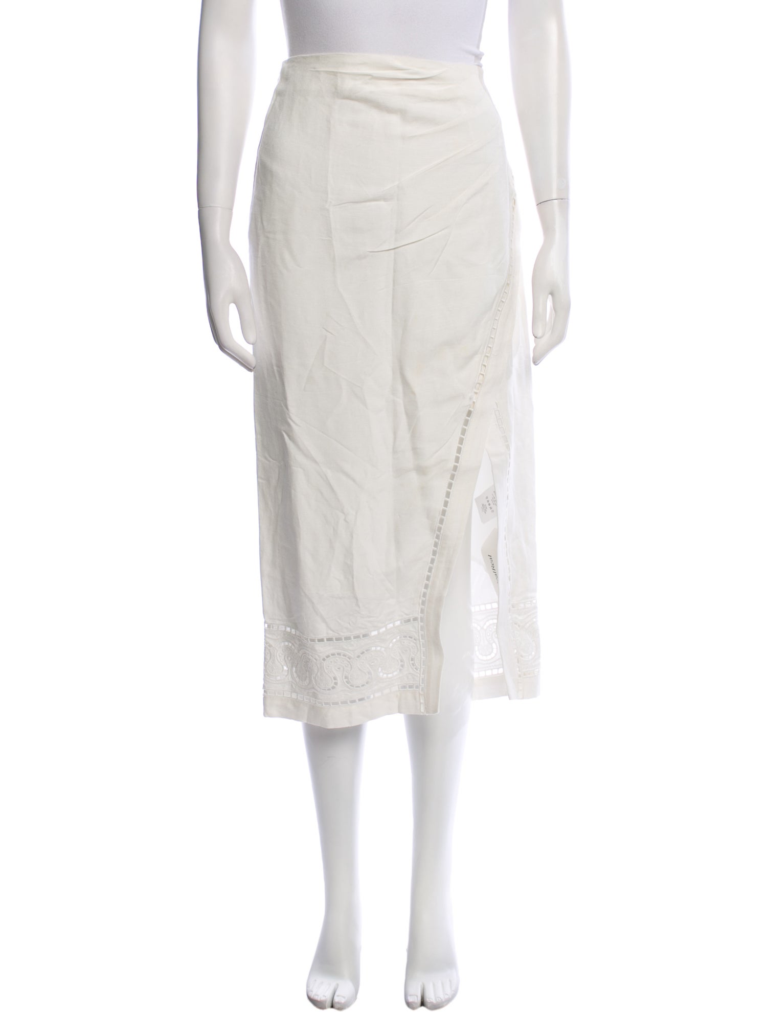 Jonathan Simkhai Linen Midi Length Skirt