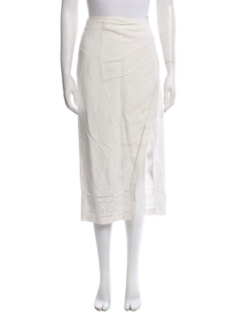 Jonathan Simkhai Linen Midi Length Skirt