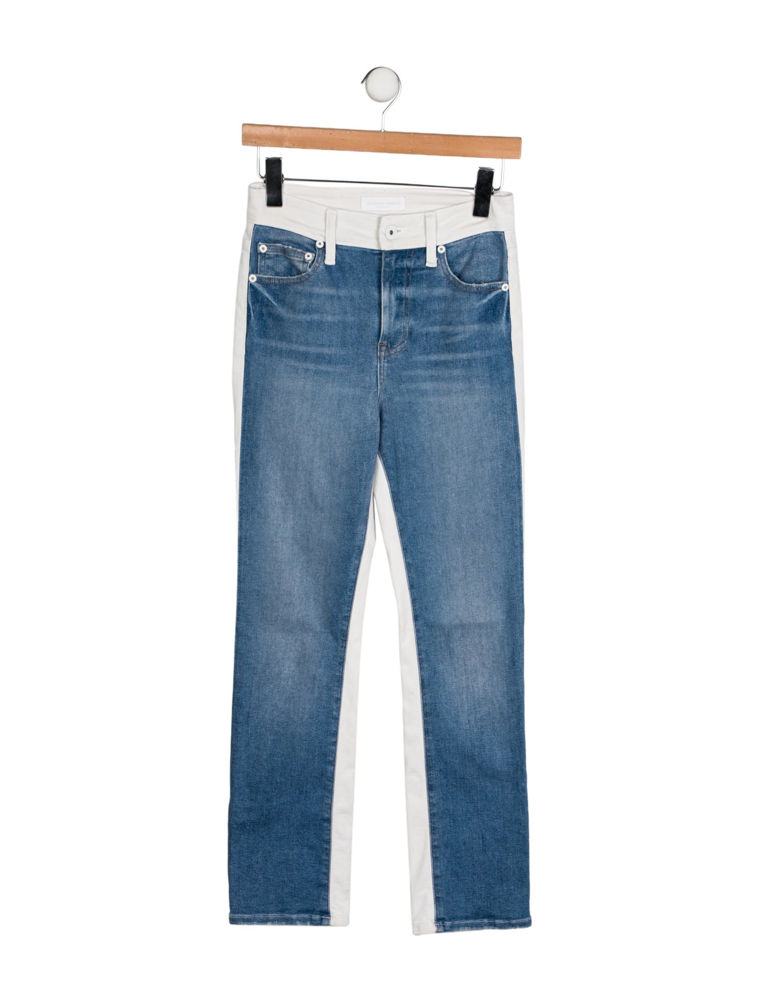 Jonathan Simkhai Mid-Rise Straight Leg Jeans
