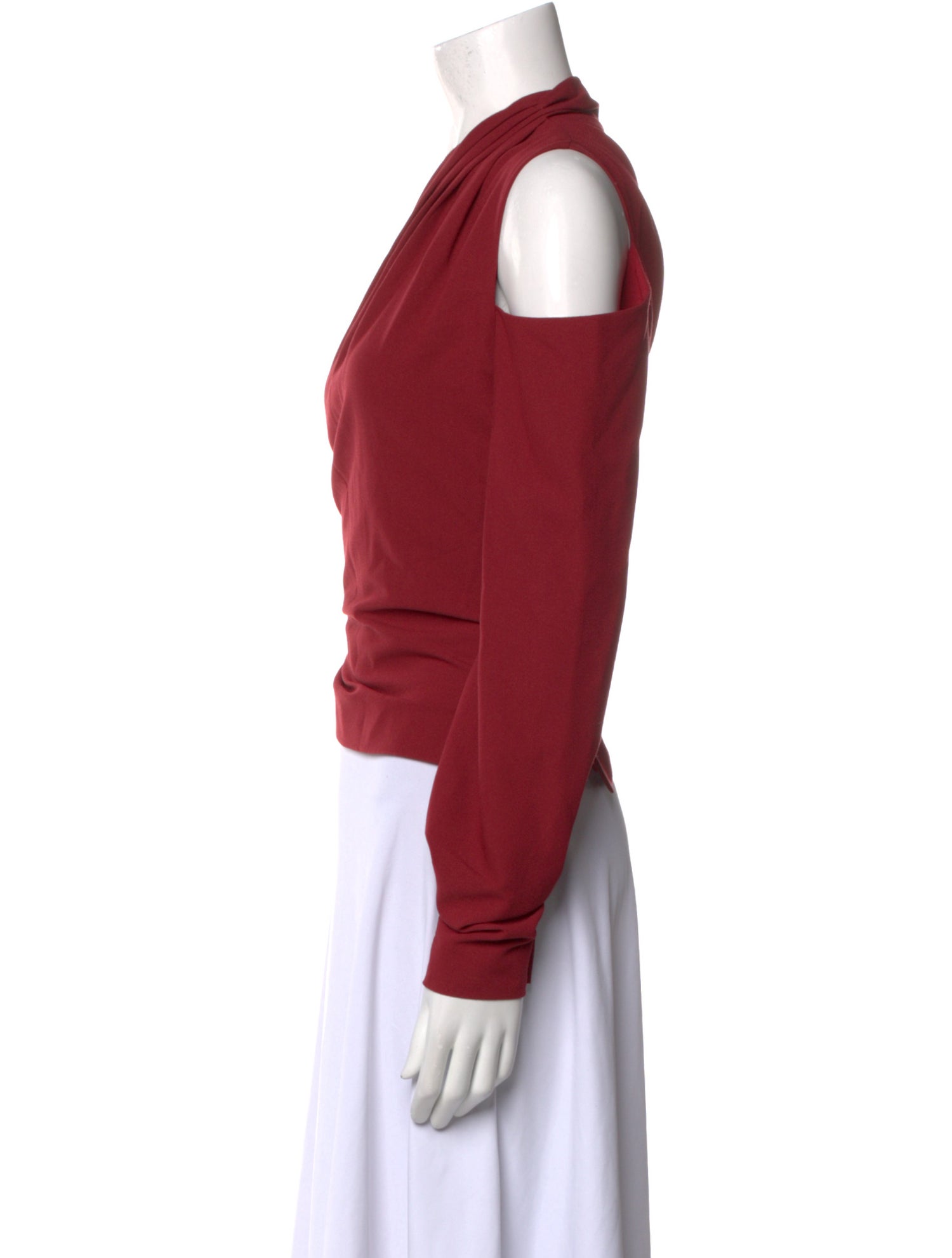 Jonathan Simkhai One-Shoulder Long Sleeve Blouse