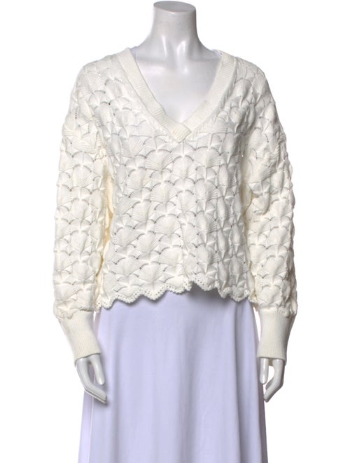 Jonathan Simkhai Patterned V-Neck Sweater