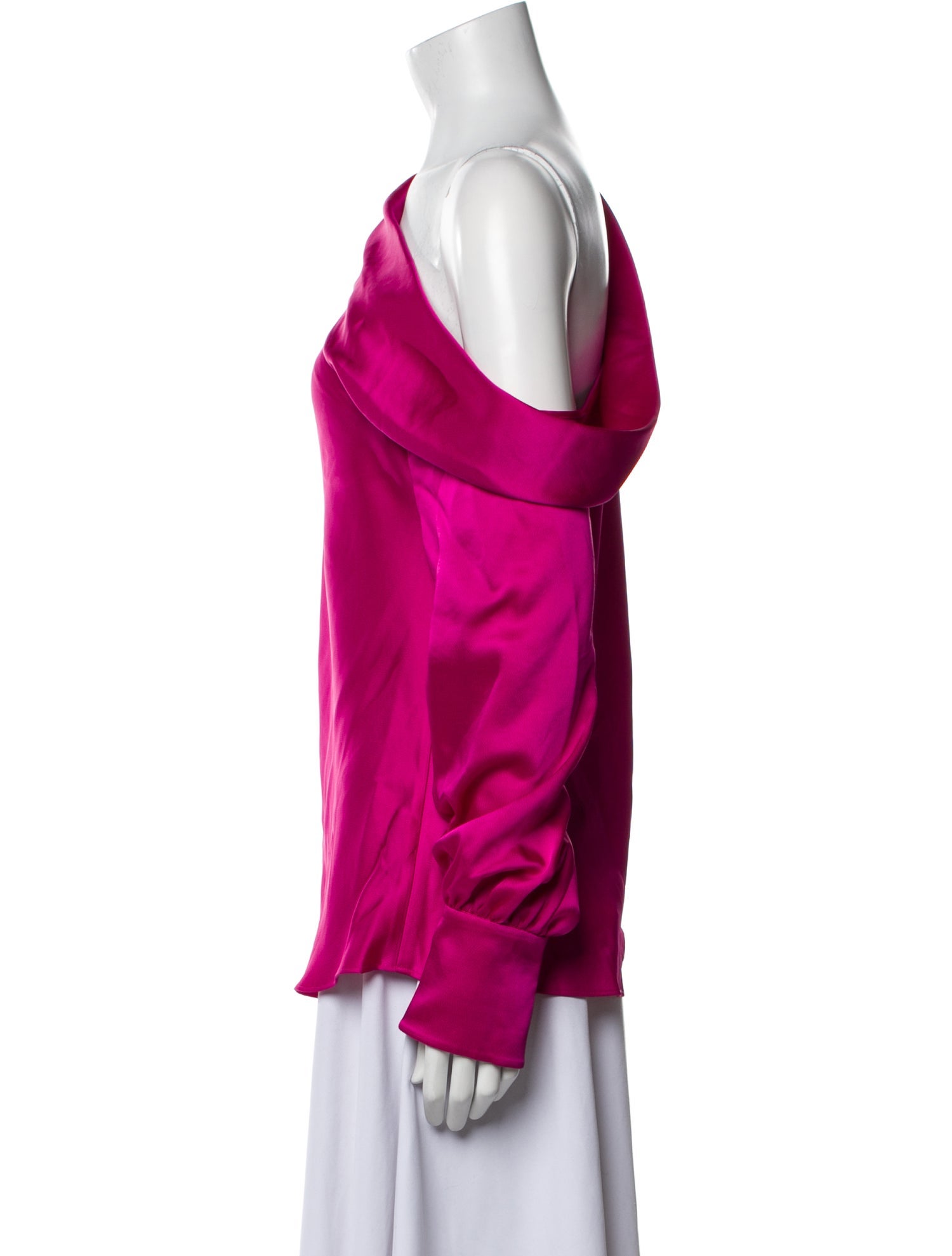 Jonathan Simkhai One-Shoulder Long Sleeve Blouse
