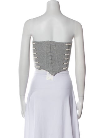 Jonathan Simkhai Strapless Crop Top