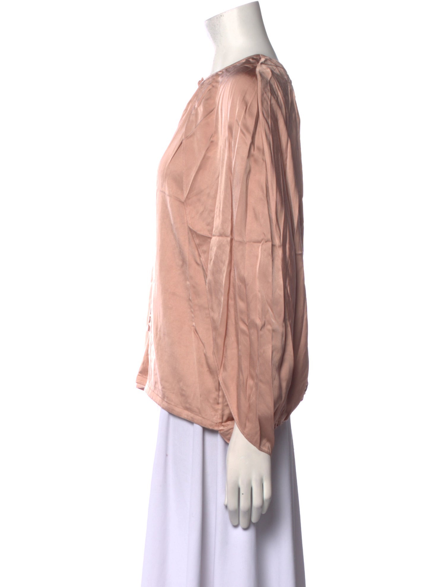 Jonathan Simkhai Crew Neck Long Sleeve Blouse w/ Tags
