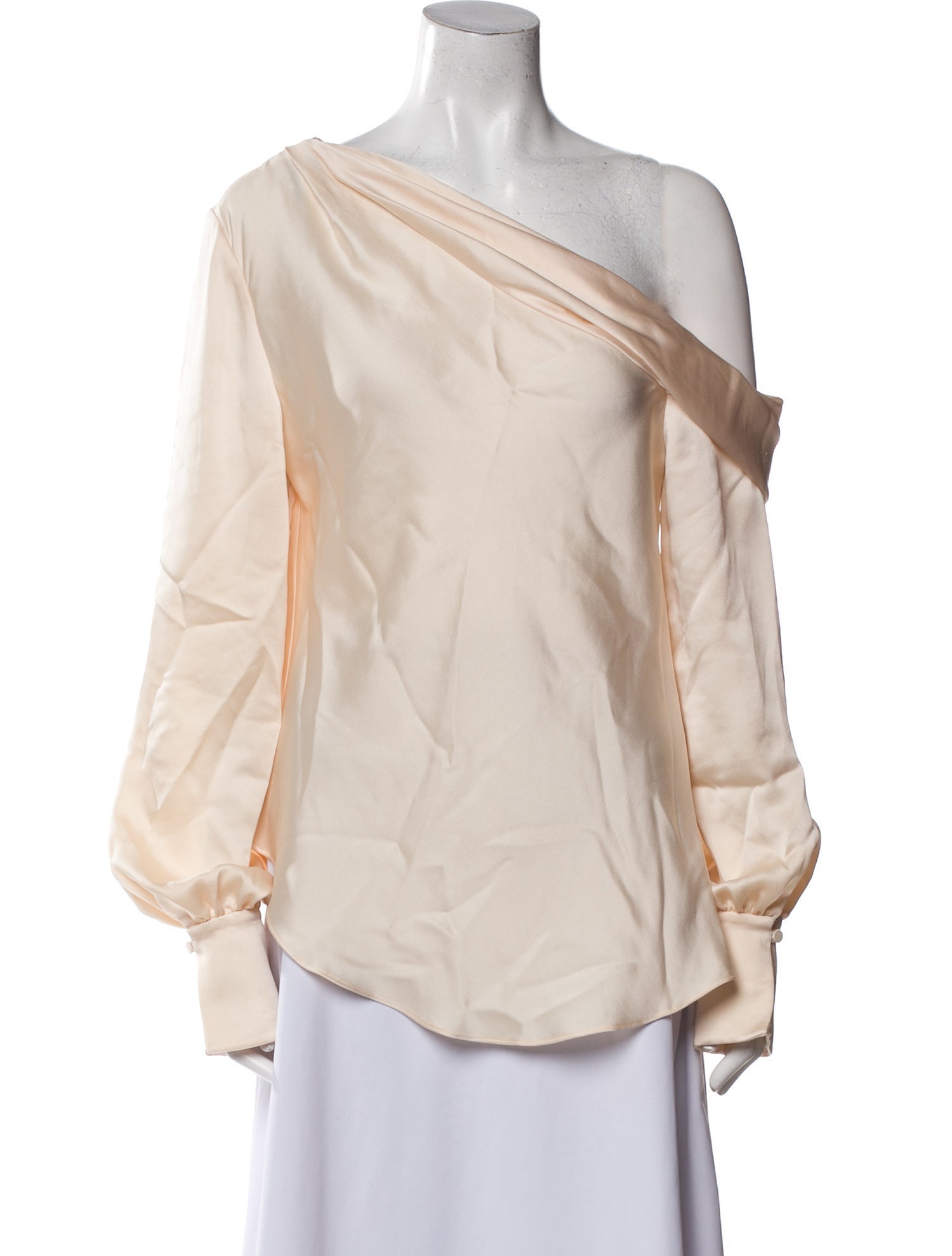 Jonathan Simkhai Asymmetrical Long Sleeve Blouse w/ Tags