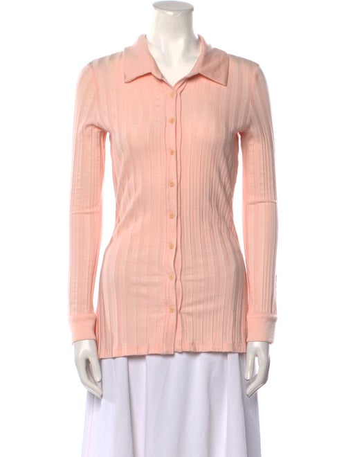 Jonathan Simkhai Long Sleeve Button-Up Top