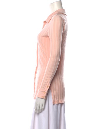 Jonathan Simkhai Long Sleeve Button-Up Top