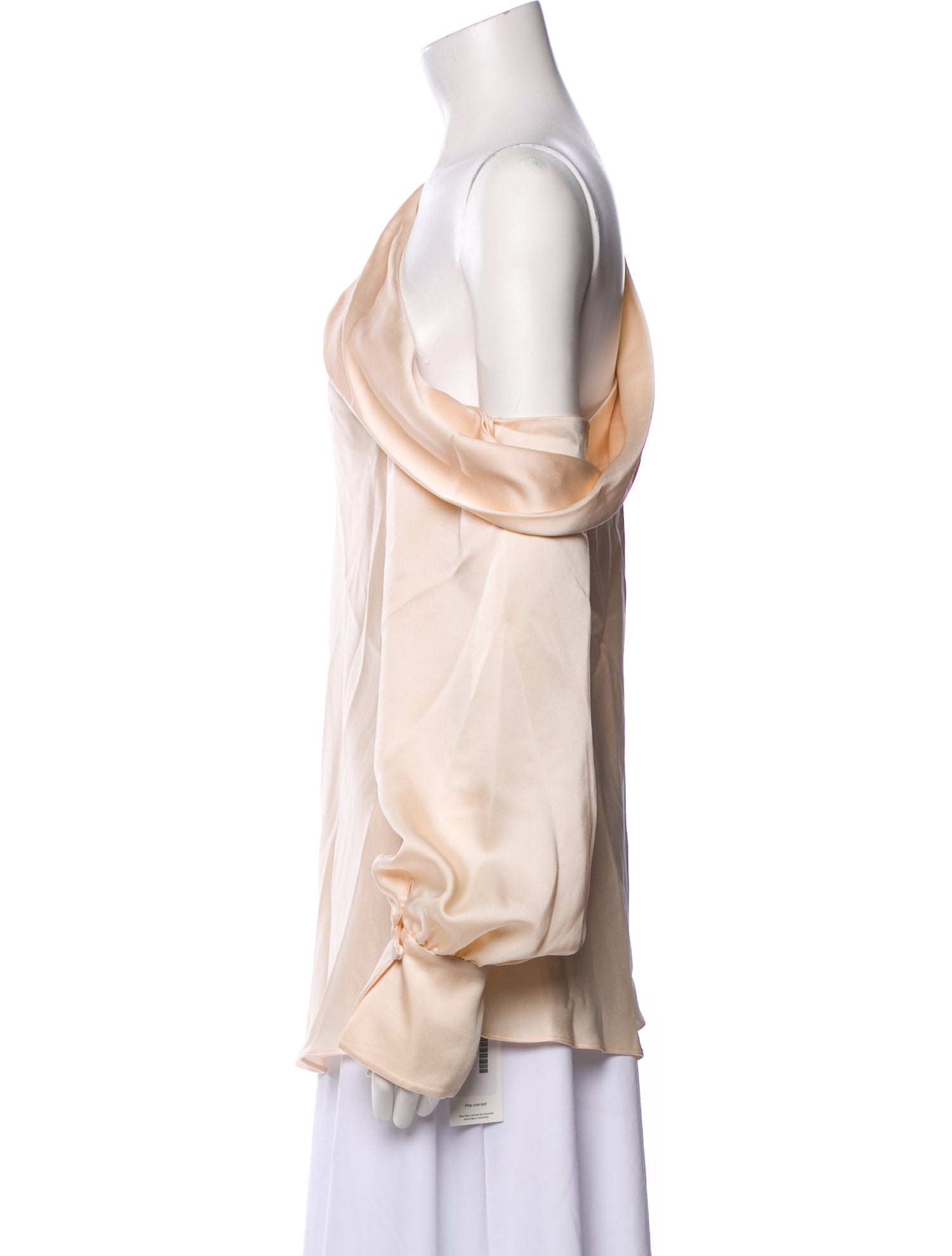 Jonathan Simkhai One-Shoulder Long Sleeve Blouse w/ Tags