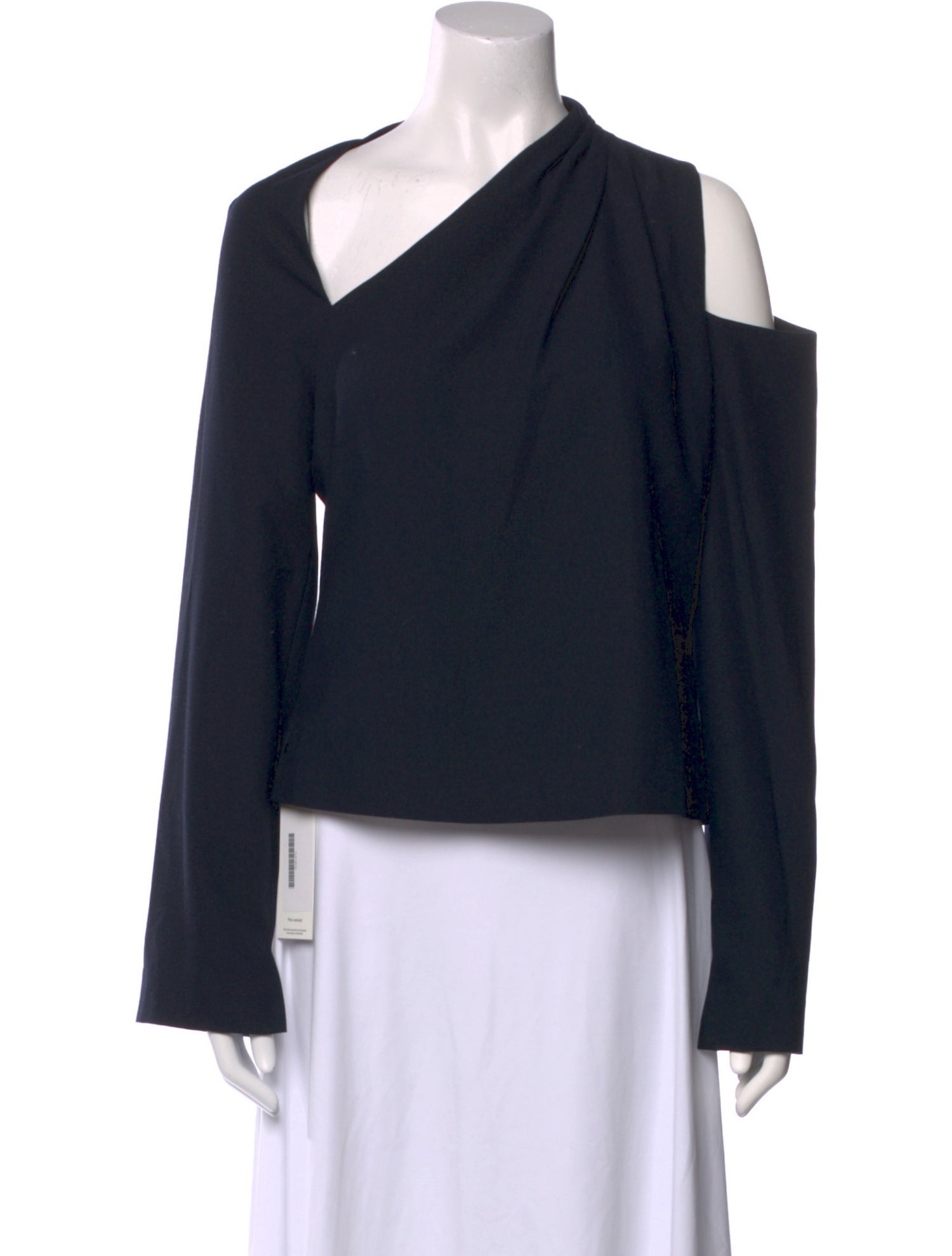 Jonathan Simkhai One-Shoulder Long Sleeve Blouse