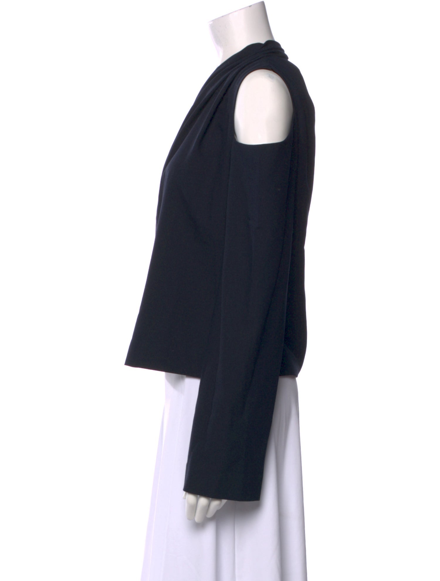 Jonathan Simkhai One-Shoulder Long Sleeve Blouse