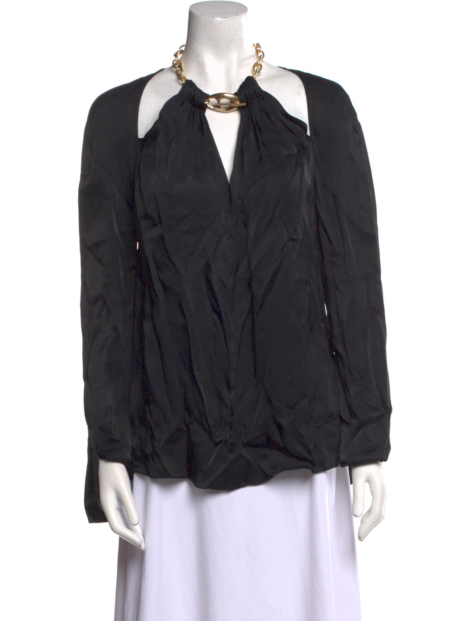 Jonathan Simkhai Crew Neck Long Sleeve Blouse w/ Tags