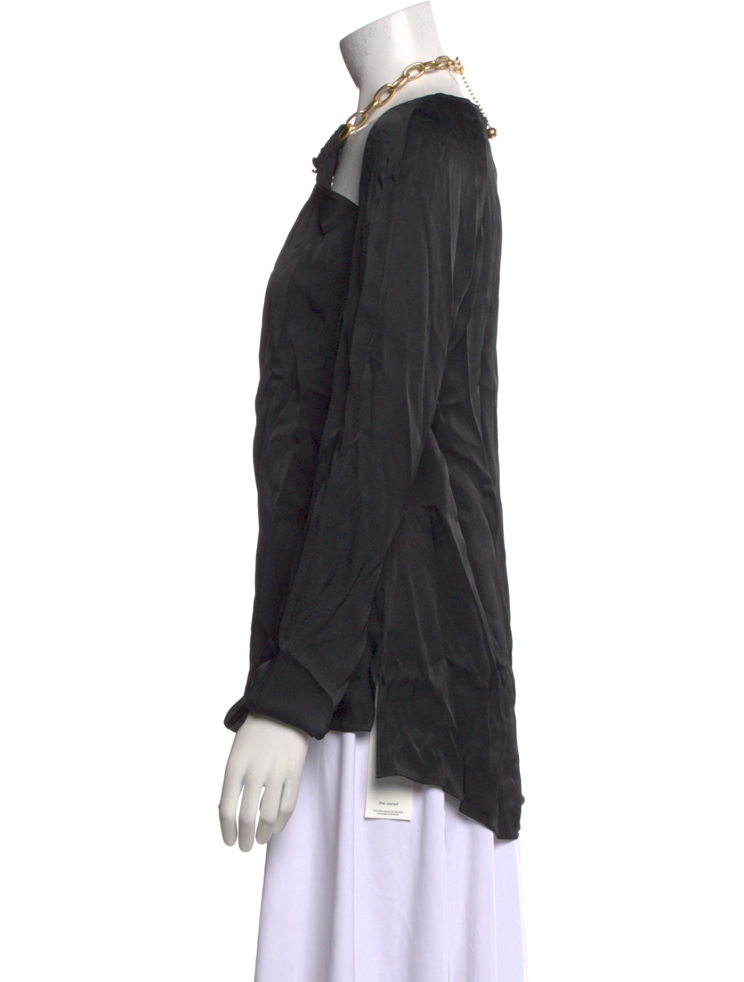 Jonathan Simkhai Crew Neck Long Sleeve Blouse w/ Tags