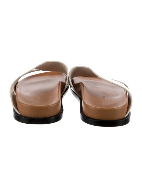 Jonathan Simkhai Patent Leather Scalloped Accent Slides
