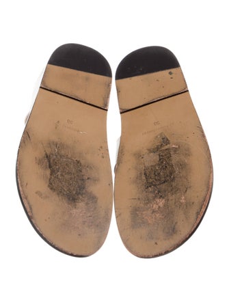 Jonathan Simkhai Patent Leather Scalloped Accent Slides