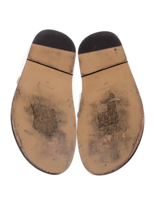 Jonathan Simkhai Patent Leather Scalloped Accent Slides