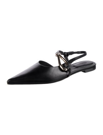 Jonathan Simkhai Leather Slingback Flats