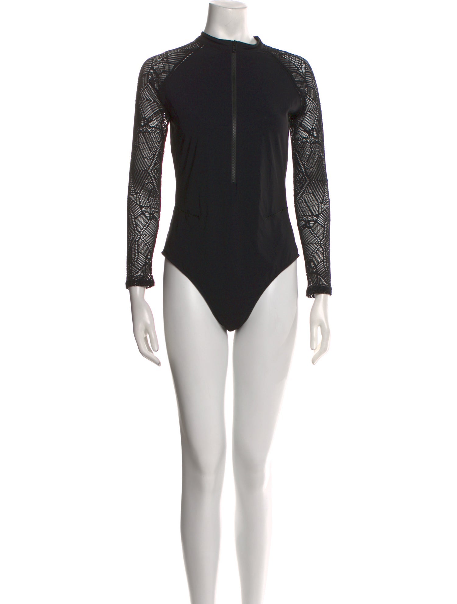 Jonathan Simkhai Mock Neck Long Sleeve Bodysuit