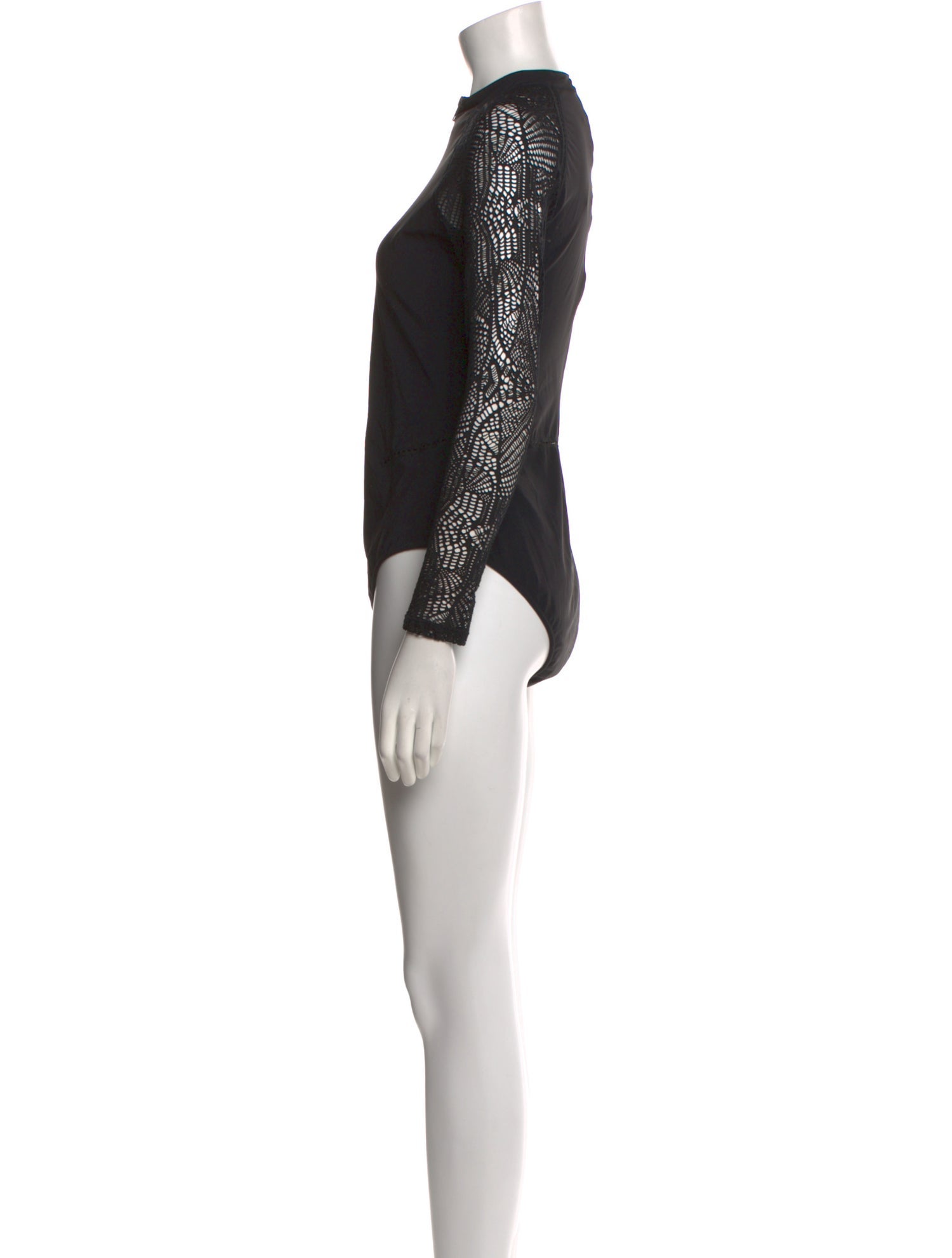 Jonathan Simkhai Mock Neck Long Sleeve Bodysuit