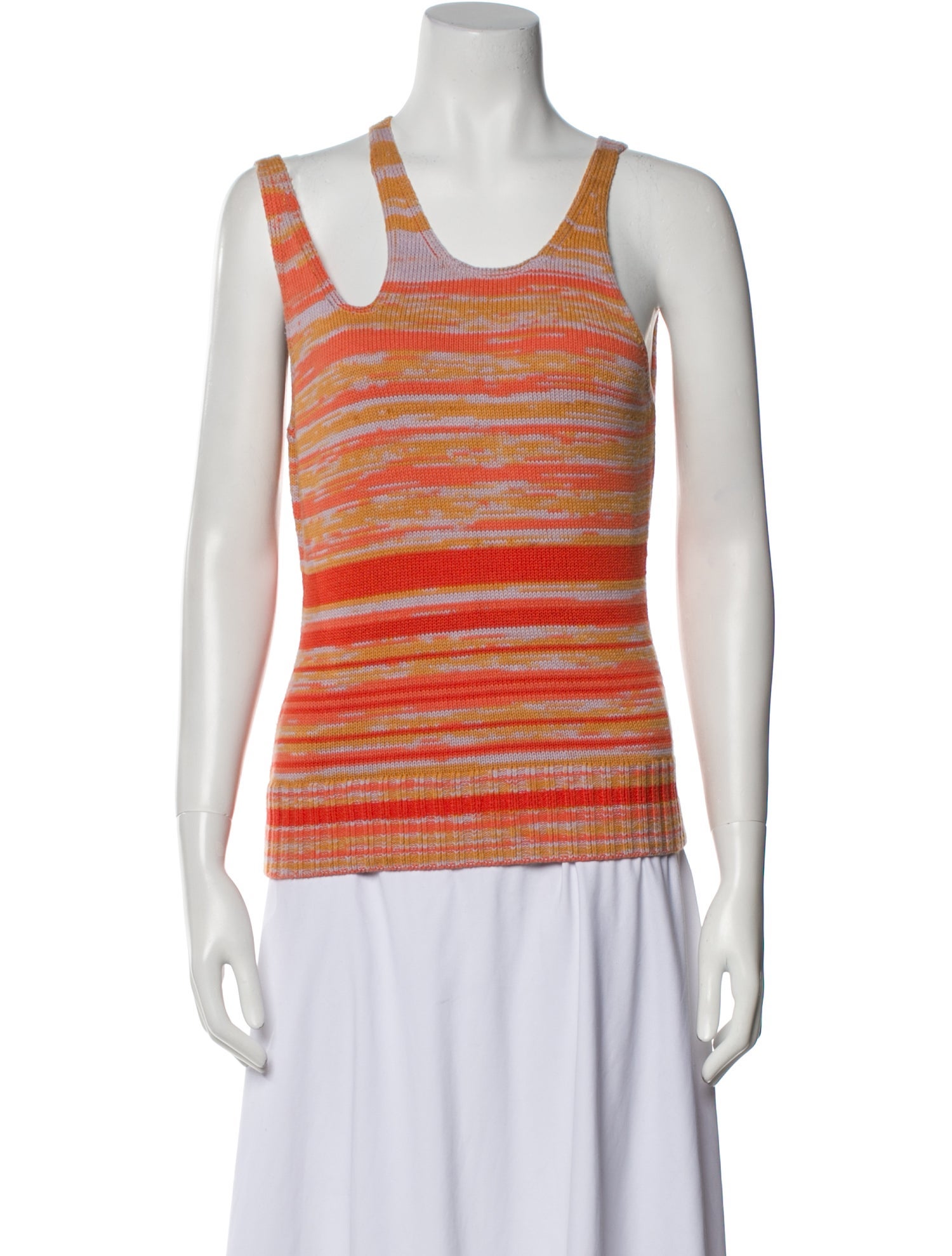 Jonathan Simkhai Striped Scoop Neck Top