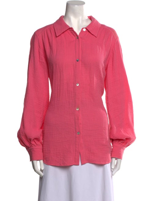 Jonathan Simkhai Long Sleeve Button-Up Top