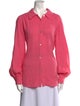 Jonathan Simkhai Long Sleeve Button-Up Top