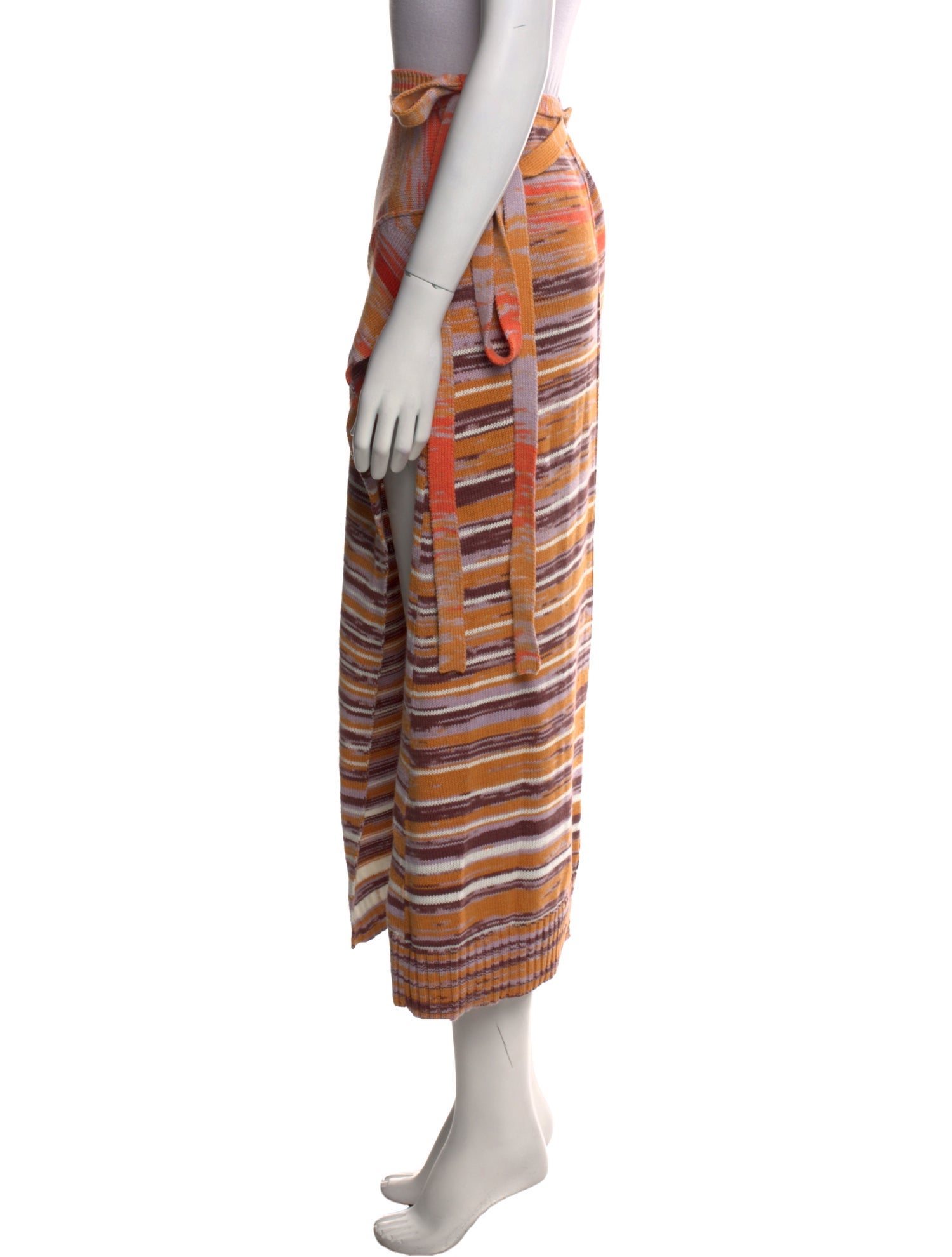 Jonathan Simkhai Striped Midi Length Skirt