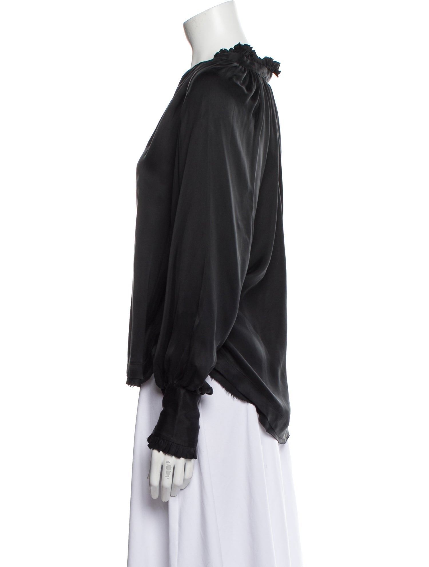 Jonathan Simkhai Silk V-Neck Blouse