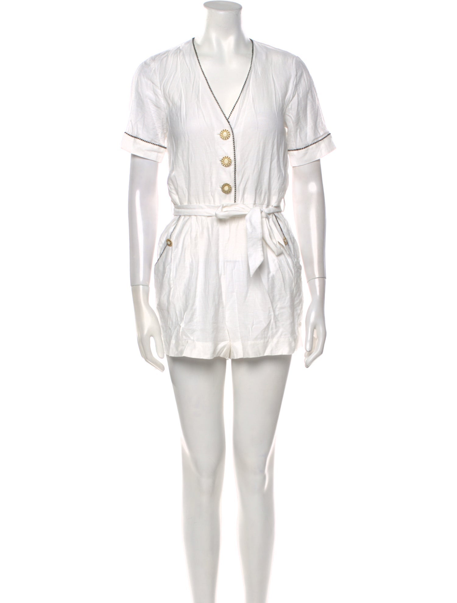 Jonathan Simkhai V-Neck Romper